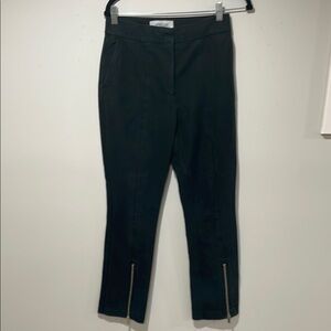Derek Lam 10 Crosby Black Zippered Ankle Pants